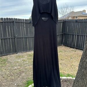Soprano Black Backless Maxi Dress